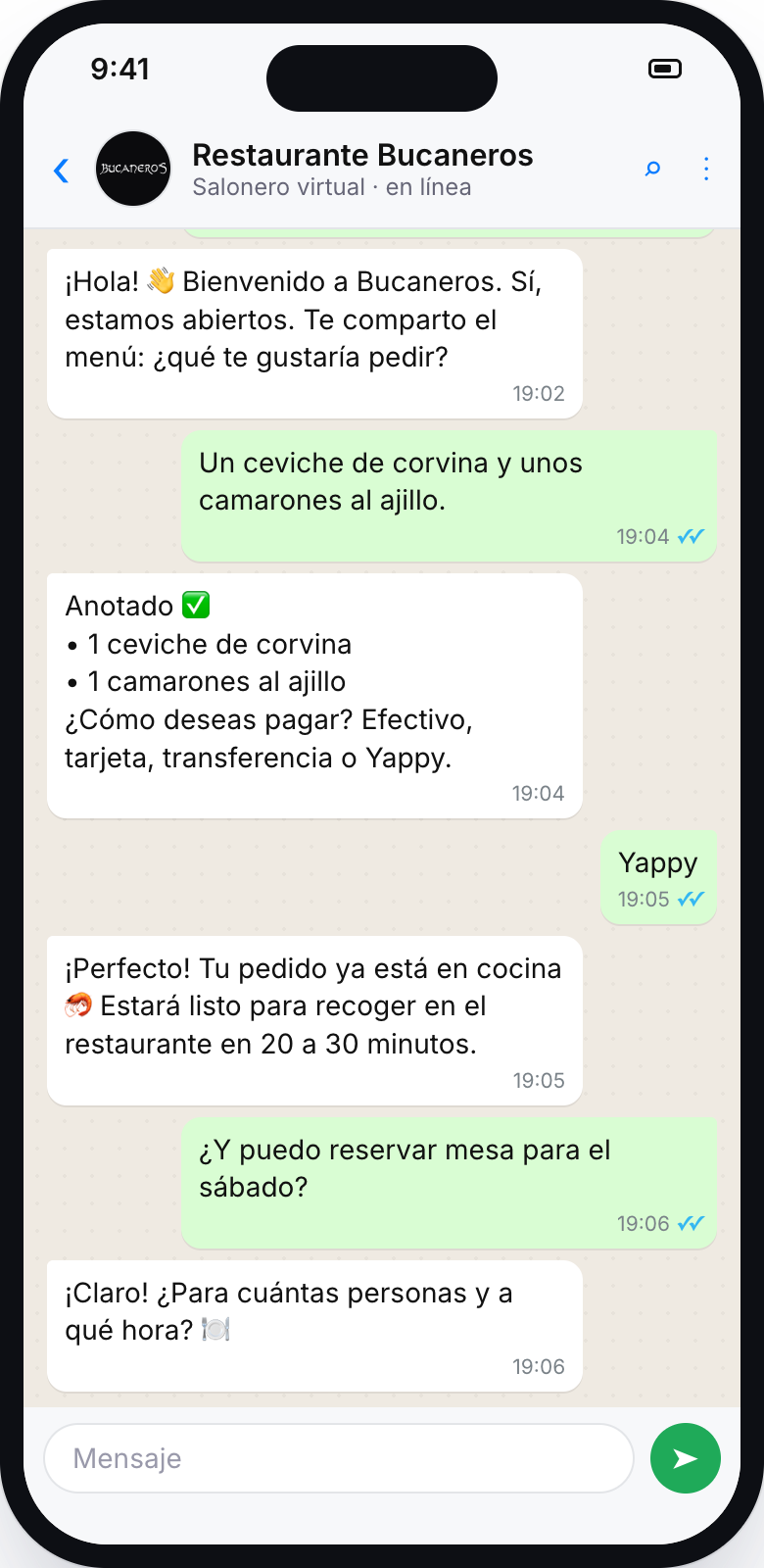 Recreación de una conversación con el salonero virtual de Bucaneros